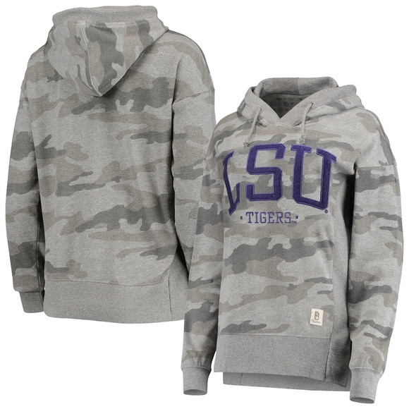 Tops - NWT LSU camo hoodie S